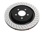 DBA 04-17 Subaru WRX STi Rear Cross Drilled/Dimpled 4000 XD Series Rotor