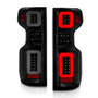 ANZO 19-21 Chevy Silverado Full LED Taillights Black Housing Smoke Lens G2 (w/C light Bars)