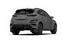 Rally Armor 22-23 Hyundai Kona N-Line Black UR Mud Flap w/White Logo