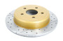 DBA 06-10 Jeep Commander Rear Drilled & Slotted Street Series Rotor