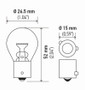 Hella Bulb 7507 12V 21W Bau15S S8 Namber (2)