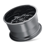 Mayhem 8107 Cogent 20x10 / 5x127 BP / -19mm Offset / 87.1mm Hub Black w/ Milled Spokes Wheel