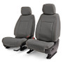 Covercraft 14-18 Chevrolet Silverado Leatherette PrecisionFit Custom Front Row Seat Covers - Stone