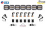 Diode Dynamics SS5 Pro Universal CrossLink 7-Pod Lightbar - White Combo