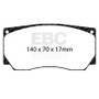 EBC Racing Alcon TPCCAR20 (4420) D61 SR-21 Sintered Race Brake Pads