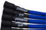 Granatelli 10-14 Ford 6.2L Perf Wire Set w/Inserts/Blue Hi-Temp Jacket/Black Fire Sleeve