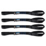 Borne Off-Road Medium-Duty Ratchet Tie-Down Kit (4-Pack) Black