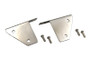 Kentrol 76-95 Jeep CJ/Wrangler YJ Spot Light Bracket Pair - Polished Silver