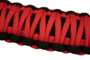 Fishbone Offroad 07-18 Wrangler JK A Pillar Sound Bar Red Paracord Grab Handles