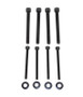 Fishbone Offroad 07-18 Jeep Wrangler JK 4 Door Grab Handles Front/Rear Steel - Blk Txtrd Powdercoat