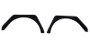 Fishbone Offroad 97-06 Jeep Wrangler TJ Steel Tube Fenders Front 3In Flare - Blk Textured Powdercoat