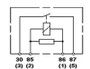Hella Relay Mini Power Iso 4 Pole 12V Spst Res Bkt