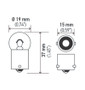 Hella Bulb 5007 12V 5W BA15s B6