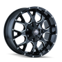 Mayhem 8015 Warrior 20x9 / 5x127 BP / 0mm Offset / 87mm Hub Black w/ Milled Spokes Wheel