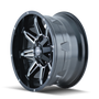 Mayhem 8090 Rampage 20x9 / 5x127 BP / 0mm Offset / 87mm Hub Black w/ Milled Spokes Wheel