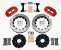 Wilwood Narrow Superlite 6R Front Hat Kit 14.00in Drilled Red Mitsubishi EVO VIII