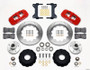 Wilwood AERO6 Front Hub Kit 14.00-Red Chevy C-10 60-87 CPP Drop Spindle