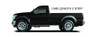 N-Fab Nerf Step 11-14 Chevy-GMC 2500/3500 Regular Cab - Tex. Black - Cab Length - 3in