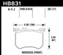 Hawk 13-17 Mercedes-Benz SL550 HPS 5.0 Front Brake Pads