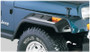 Bushwacker 84-01 Jeep Cherokee Cutout Style Flares 2pc Fits 4-Door Sport Utility Only - Black