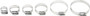 Stainless Steel Hose Clamps 32-58mm 10/pk