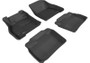 3D MAXpider 11-12 Nissan Leaf Kagu Black Full Set