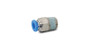 Vibrant Male Straight Fitting for 1/4in OD Tubing (3/8in NPT Thread)
