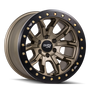 Dirty Life 9303 DT-1 17x9 / 6x139.7 BP / -12mm Offset / 106mm Hub Satin Gold Wheel - Beadlock