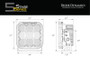 Diode Dynamics SS5 LED Pod Pro - Yellow Flood (Single)
