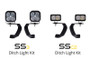 Diode Dynamics 10-21 Toyota 4Runner SS3 LED Ditch Light Kit - Sport Yellow Combo
