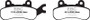 EBC 21-23 Can Am Commander 1000R All Models Front Left SXR Brake Pads
