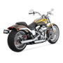 Vance & Hines HD Softail 91-09 Fatboy Twin Slash Slip-On Exhaust