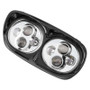 Letric Lighting LED Headlight 80W Hi/Lo Chrome/Black