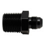 DeatschWerks 6AN Male Flare to 1/2in Male NPT Adapter - Anodized Matte Black