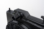 CSF 01-07 Mitsubishi Evo 7/8/9 Full-Slim Radiator w/12in Fan & Shroud/-16AN - Black