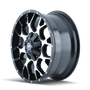 Mayhem 8015 Warrior 18x9 / 8x180 BP / 18mm Offset / 124.1mm Hub Black/Machined Face Wheel