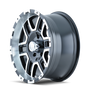 ION Type 179 17x8 / 5x135 BP / 10mm Offset / 87mm Hub Black/Machined Wheel
