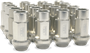 BLOX Racing Street Series Forged Lug Nuts 12x1.25mm Silver Set of 20