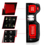 ANZO 19-21 Chevy Silverado Full LED Taillights Black Housing Clear Lens G2 (w/C light Bars)