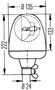 Hella Rotating Beacon H 12V Yellow Mgs12 2Rl