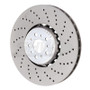 SHW 18-21 BMW M5 4.4L Right Front Cross-Drilled Lightweight Brake Rotor (34117991102)