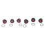 Letric Lighting Royal Flush Mount LED 1in Black/Red