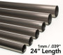 Ticon Industries 1in Diameter 24in Length 1mm/.039in Titanium Tube