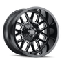 Mayhem 8107 Cogent 20x9 / 6x135 BP / 13mm Offset / 106mm Hub Black w/ Milled Spokes Wheel