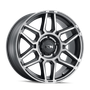 ION Type 146 20x9 / 8x165.1 BP / 0mm Offset / 125.2mm Hub Matte Black W/Machined Dart Tint Wheel