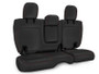 PRP 2018+ Jeep Wrangler JLU/4 Door Rear Bench Cover w/ Leather Interior - Black w/ Red Stitching