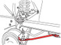 SPC Performance 68-73 Ford Mustang Adj. Caster Rods