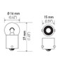 Hella Bulb 53 12V 2W 1CP BA9s G3.5