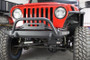 Fishbone Offroad 97-06 Jeep Wrangler TJ Steering Box Skid Plate - Black Textured Powdercoat