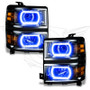 Oracle Chevy Silverado 14-15 Halo Kit Projector Style - ColorSHIFT w/o Controller